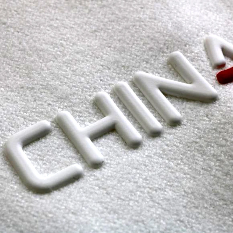 New Design Custom Logo Soft High Density Screen Printing Silicon Heat Transfer Labels for T Shirts