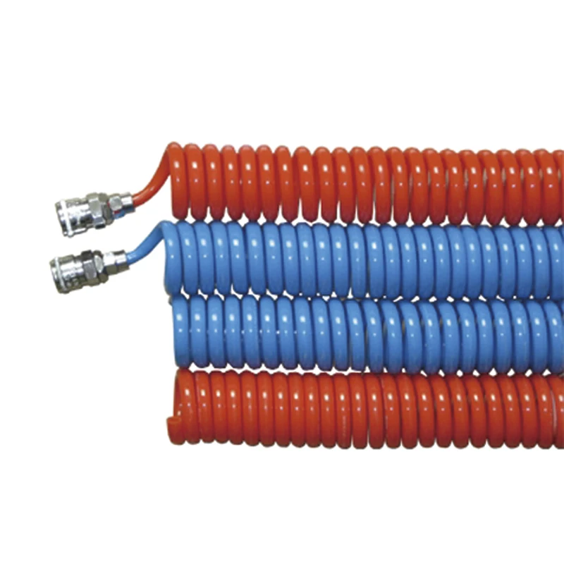 pneumatic tube PU spiral tube with coupler