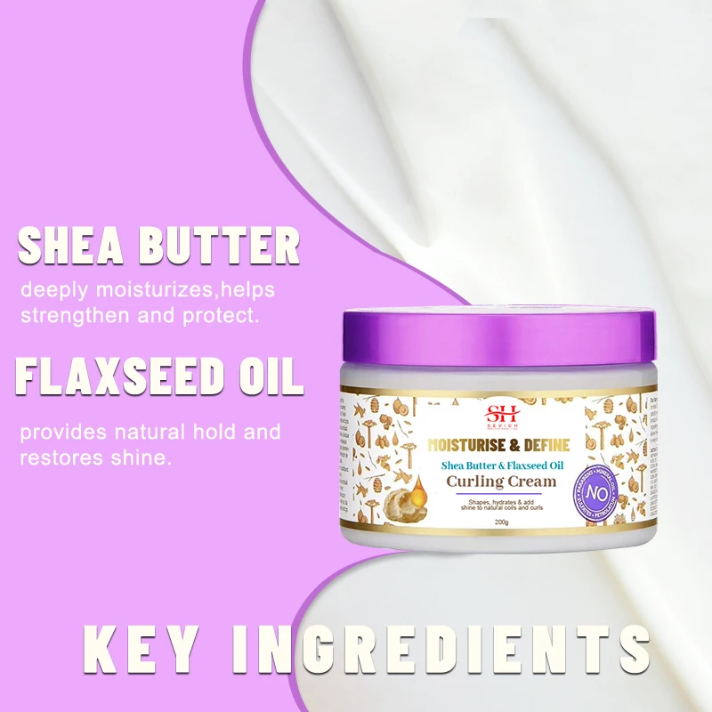 OEM/ODM Private Label Organic Curly Hair Care Curl Defining Curls Enhancers Curling Cream For Natural Hair