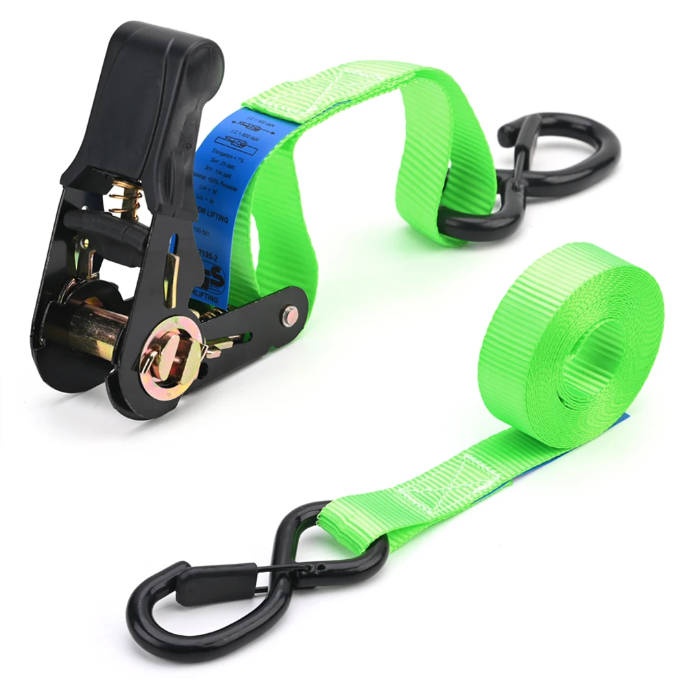 ratchet straps tie down 25mm 800KG 4PK retractable ratchet tie down straps