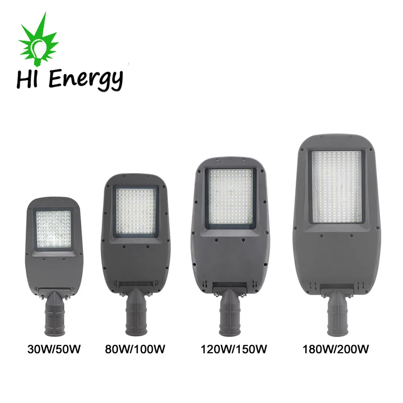 HiEnergy led street light 150w 120w 100w 80w 50w 30w aluminium led street lamp