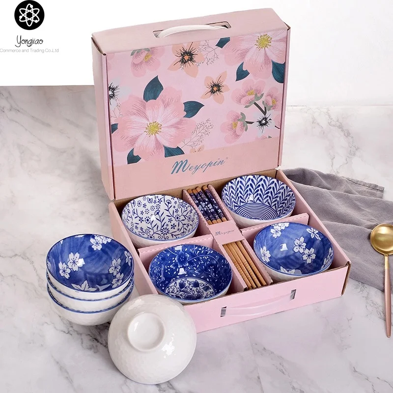 Coconut Fruit Noodle Porcelain Bowl Soup Sugar Salad Ceramic Bowl Set Wholesale