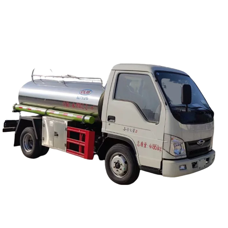 Недорогая мини-цистерна для молока из нержавеющей стали 2 T forland 6 колес цистерна питьевой воды грузовик поставки чистой