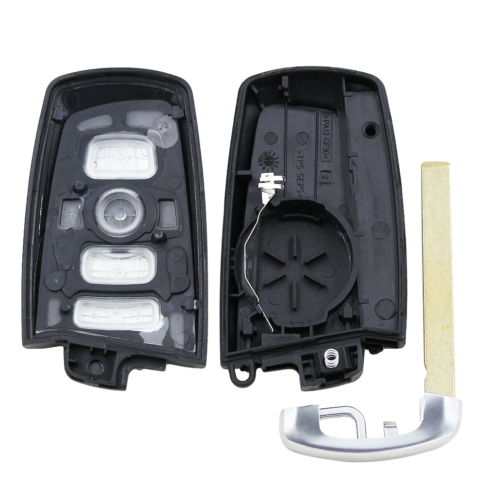 3/4B Replacement Smart Key Shell For BMW CAS4 F 3 5 7 Series E90 E92 E93 X5 F10 F20 F30 F40 Remote Car Key Shell 3 Colors