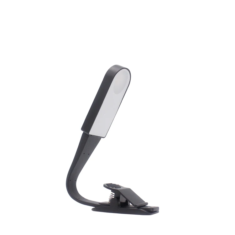 Factory Price 7 LED Rechargeable Mini Book Reading Light Warm Cool White Flexible Easy Clip Read Lamp in Bed