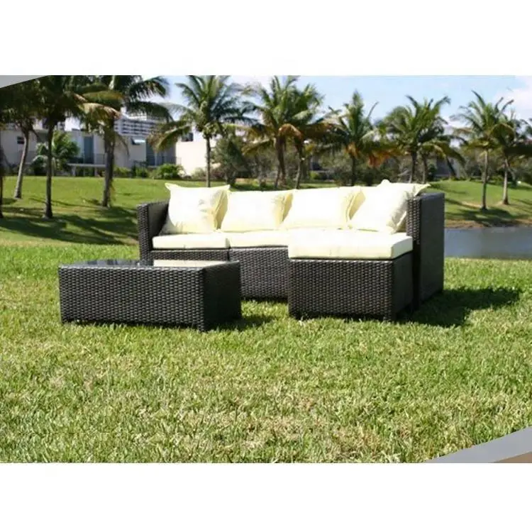 Luxury Outdoor Garden Rattan Furniture Set Manufacturers Garden Furniture Rattan Sofa