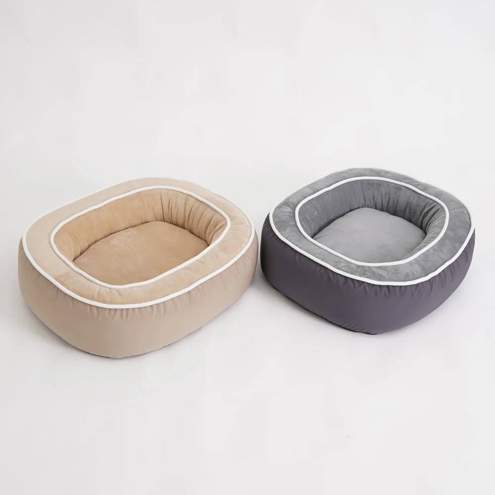 new wholesale price custom luxury washable  anti slip bottom pet  bed  sofa  dog couch with removable cover
