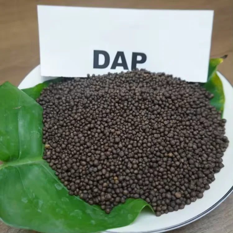 Дешевые 64% DAP 18-46-0 диаммонийфосфат удобрение диаммоний гидрофосфат темно-коричневый гранулированное для сельскохозяйственных культур