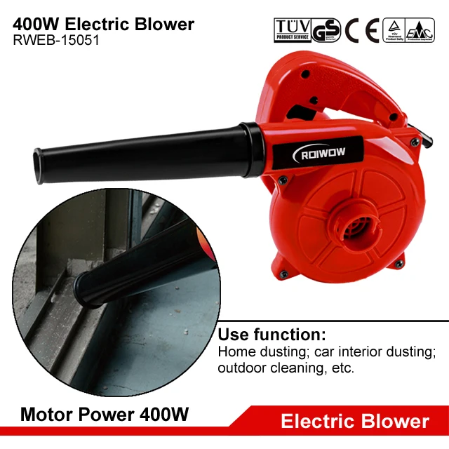 400W Electric Power Blower Machine Hand Mini Air Blowers Car Dust Leaf Grass Garden Yard Portable Handheld Electric Blowers