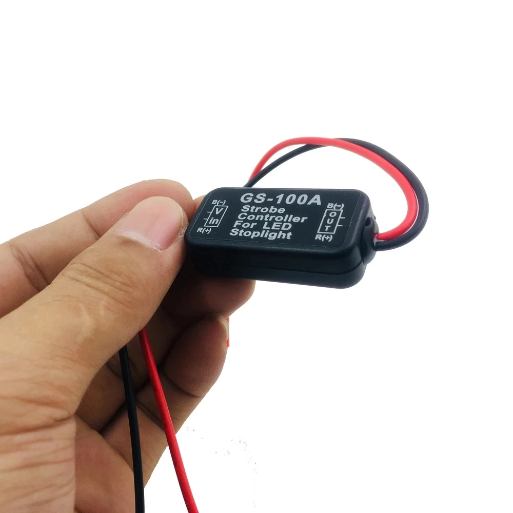 GS-100A контроллер вспышки стоп-сигнала мигалка модуль для автомобиля LED тормоз световые лампы 12V