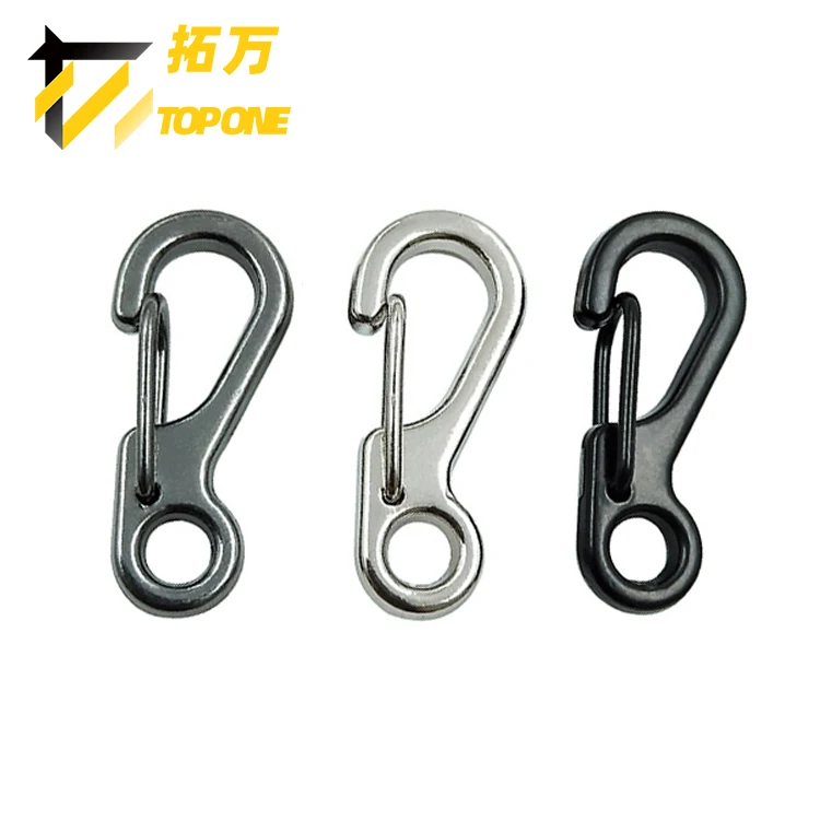 Camping Quickdraw Carabiner Keychain Keyring Climb Mini Small Spring Hanging Clasp Hook