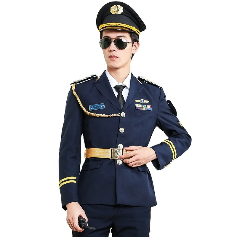 High Quality New Design BestDark Blue Color Security Guard Uniform Security Office Uniform