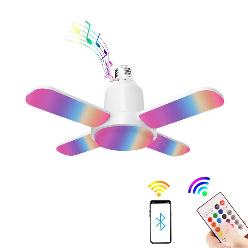Smart Home Lights Decoration Multi-function Fan 3 In 1 Galaxy Light Projector BT Music Ceiling Light With Speakers