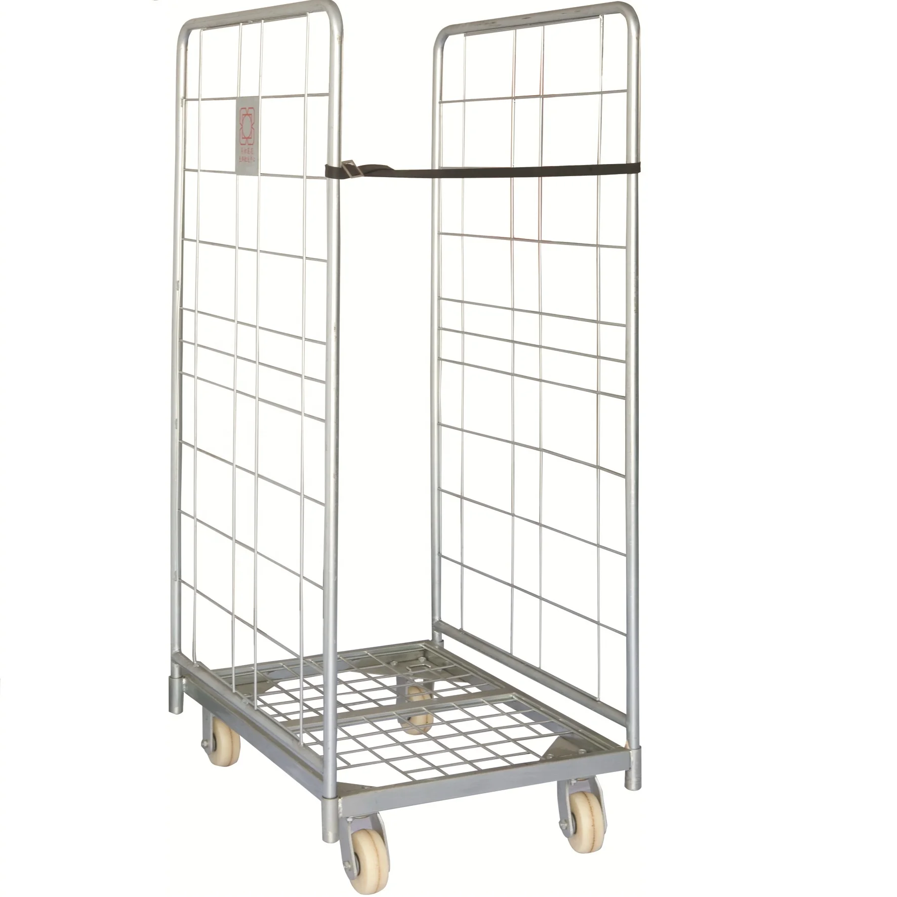 Galvanized Nestable Foldable Warehouse Storage Metal Steel Logistic Customized Mesh Wire Roll Container