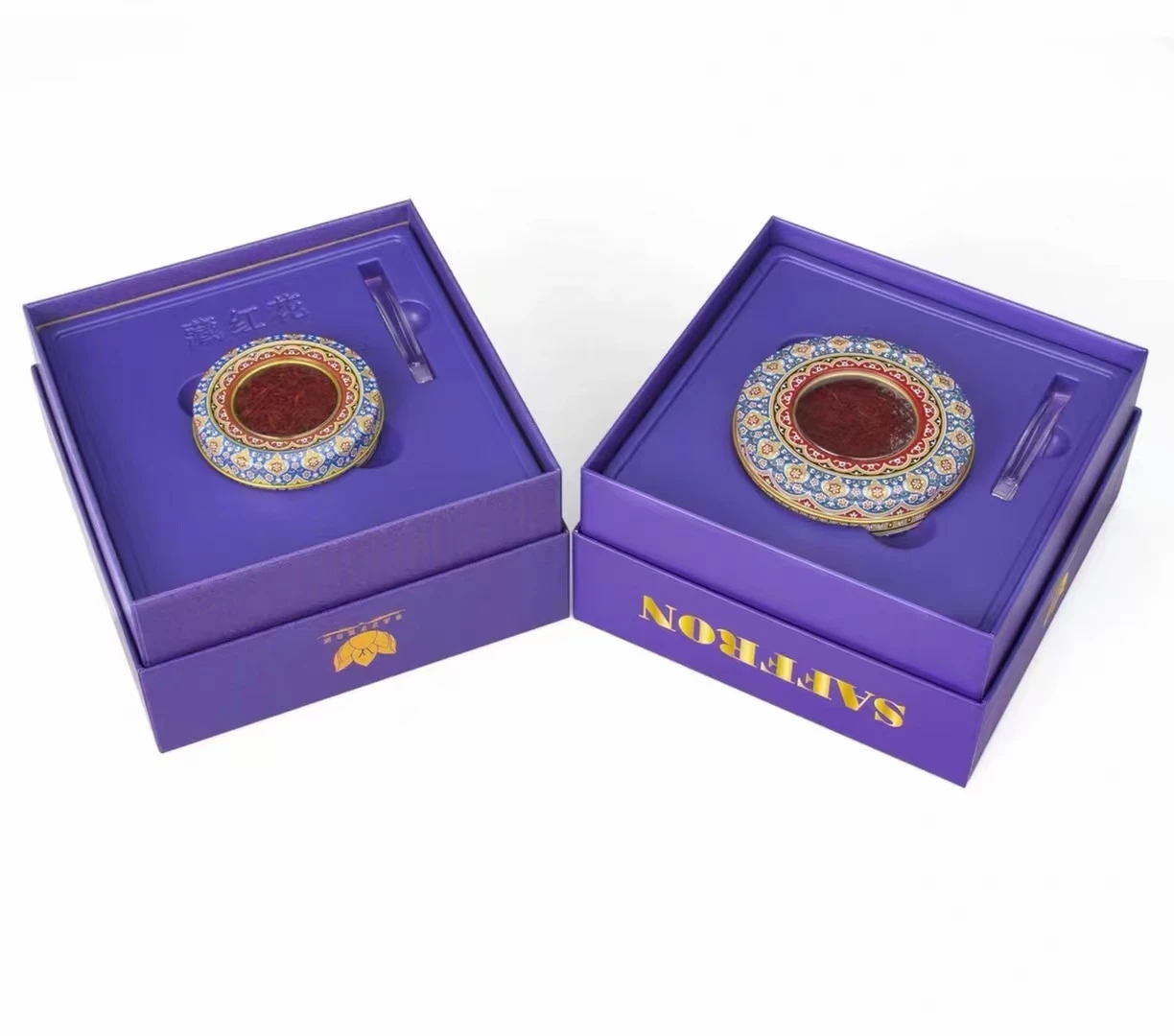 Handmade Hard Cardboard 3g 5g saffron gift box fashion paper box