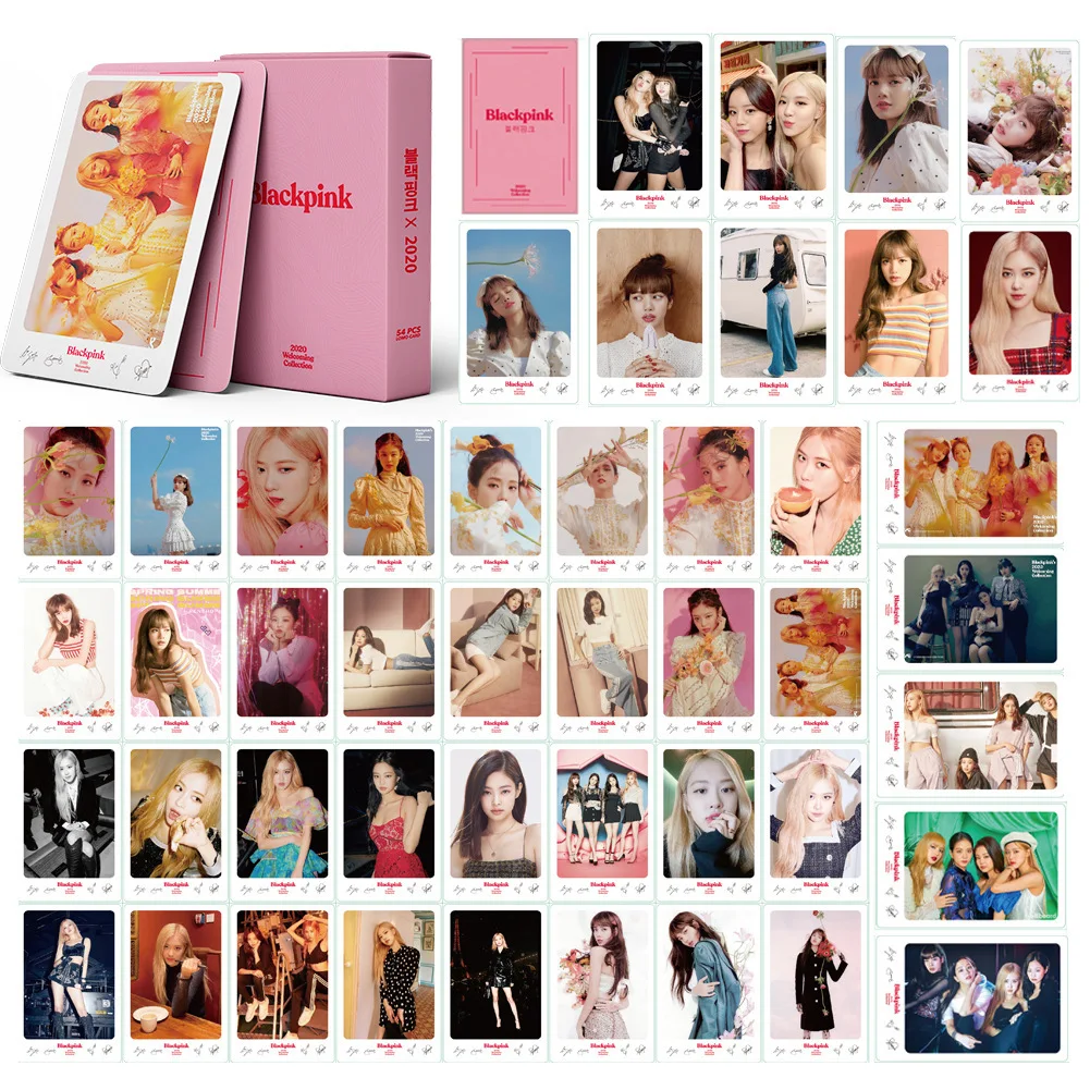 Ready stock ROCKSTAR cards BLACKPINK LISA member 55 cards K-pop postcards photos Card wholesale