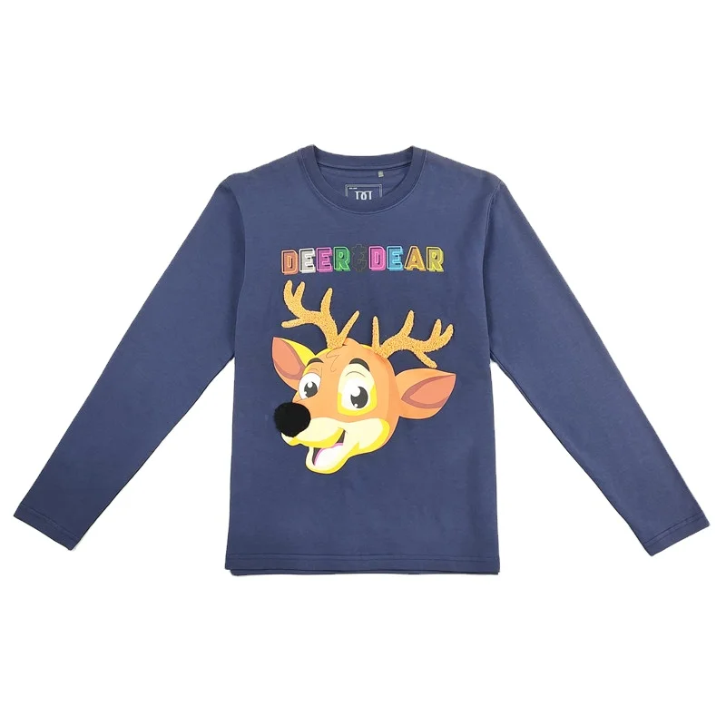 
China suppliers custom t shirts in bulk Children Clothes Cotton t-shirt kids Baby Girls long Sleeve T Shirts Casual clothes 