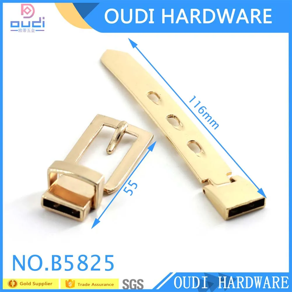 Metal Belt Shape Hardware Lock Clasp Lock For Purse