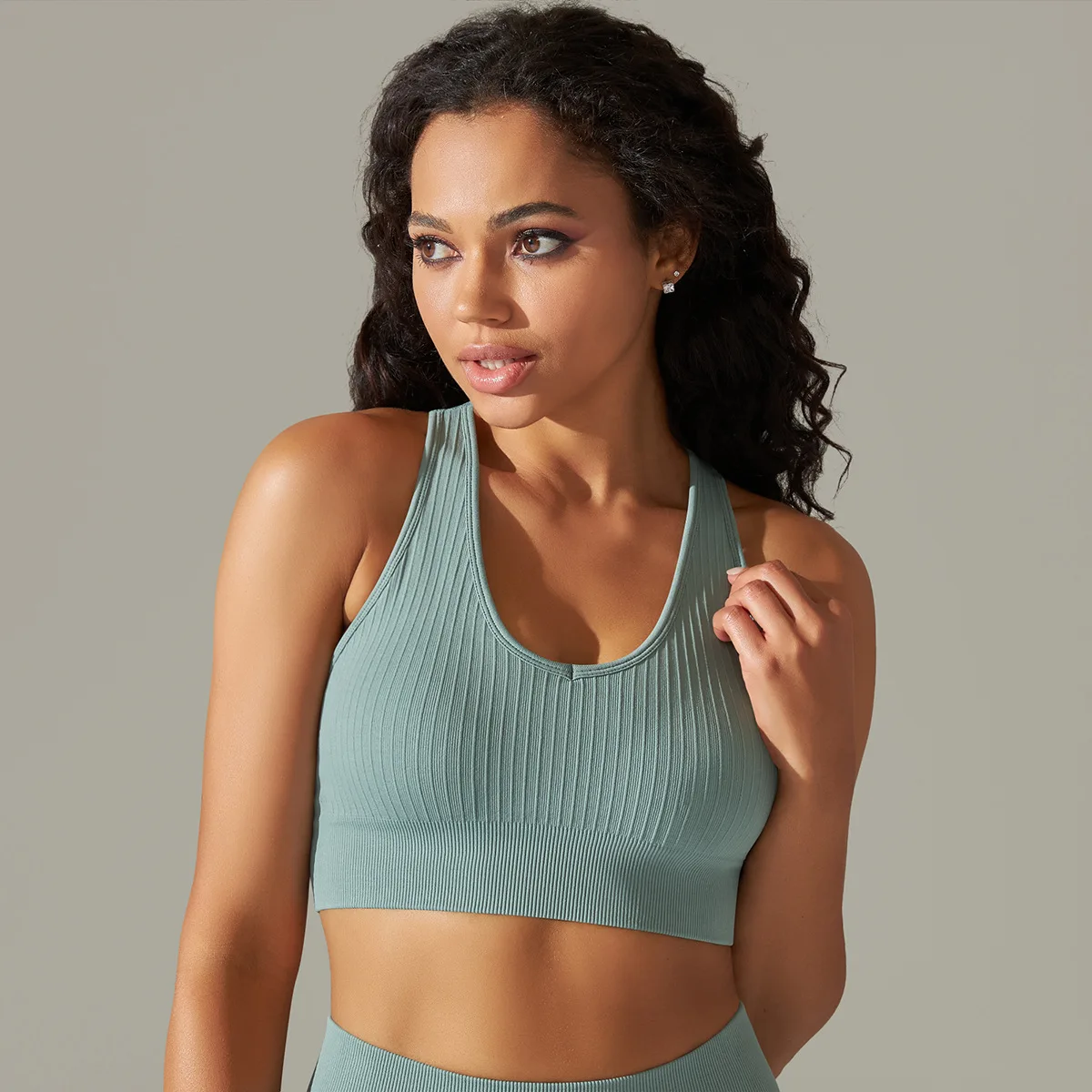 High Impact Seamless Activewear Sports Bra Custom Design Gym Fitness Workout Yoga Sports Bra Padded