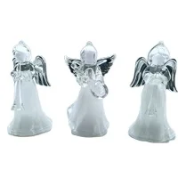 Factory price blown lovely little Acrylic  mini angel pendant Christmas decoration gifts and crafts