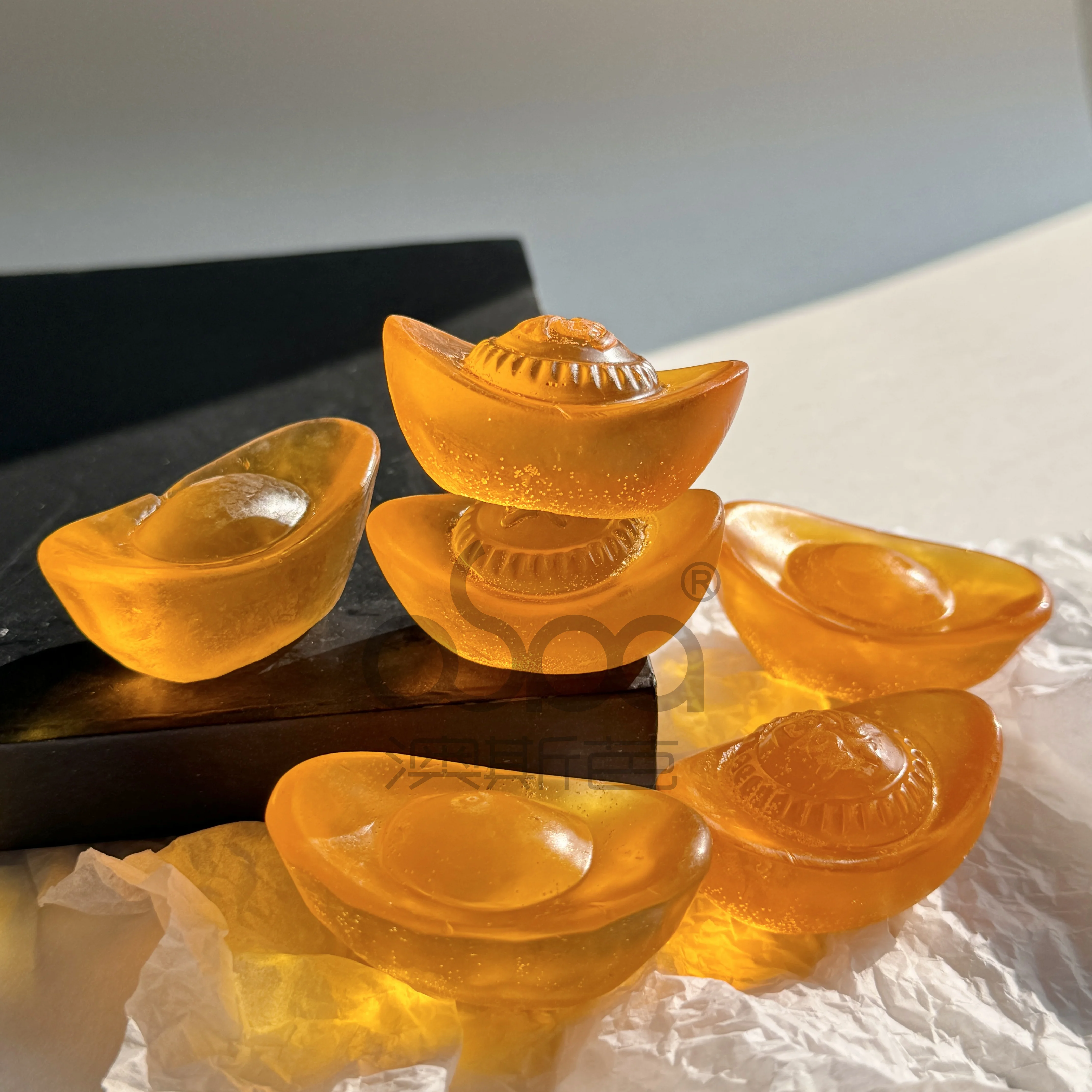 Clean Body Shower Soap Chinese Tradition Shoe-shaped Gold Ingot Wash Bar Turmeric Bath Soap