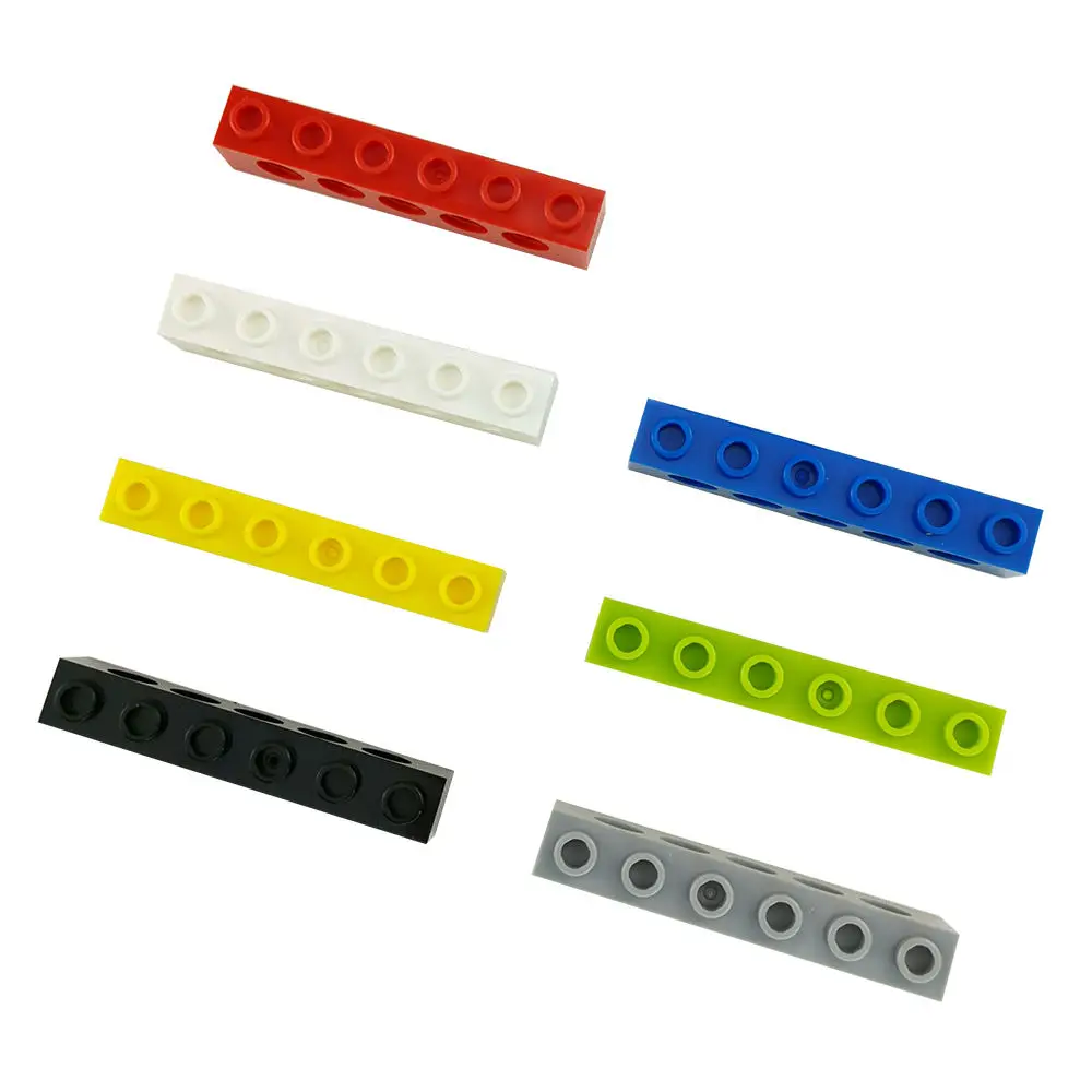 No.3894 Technic Brick 1 x 6 with Holes Parts DIY Educational Assembly Building Blocks Toy Brick