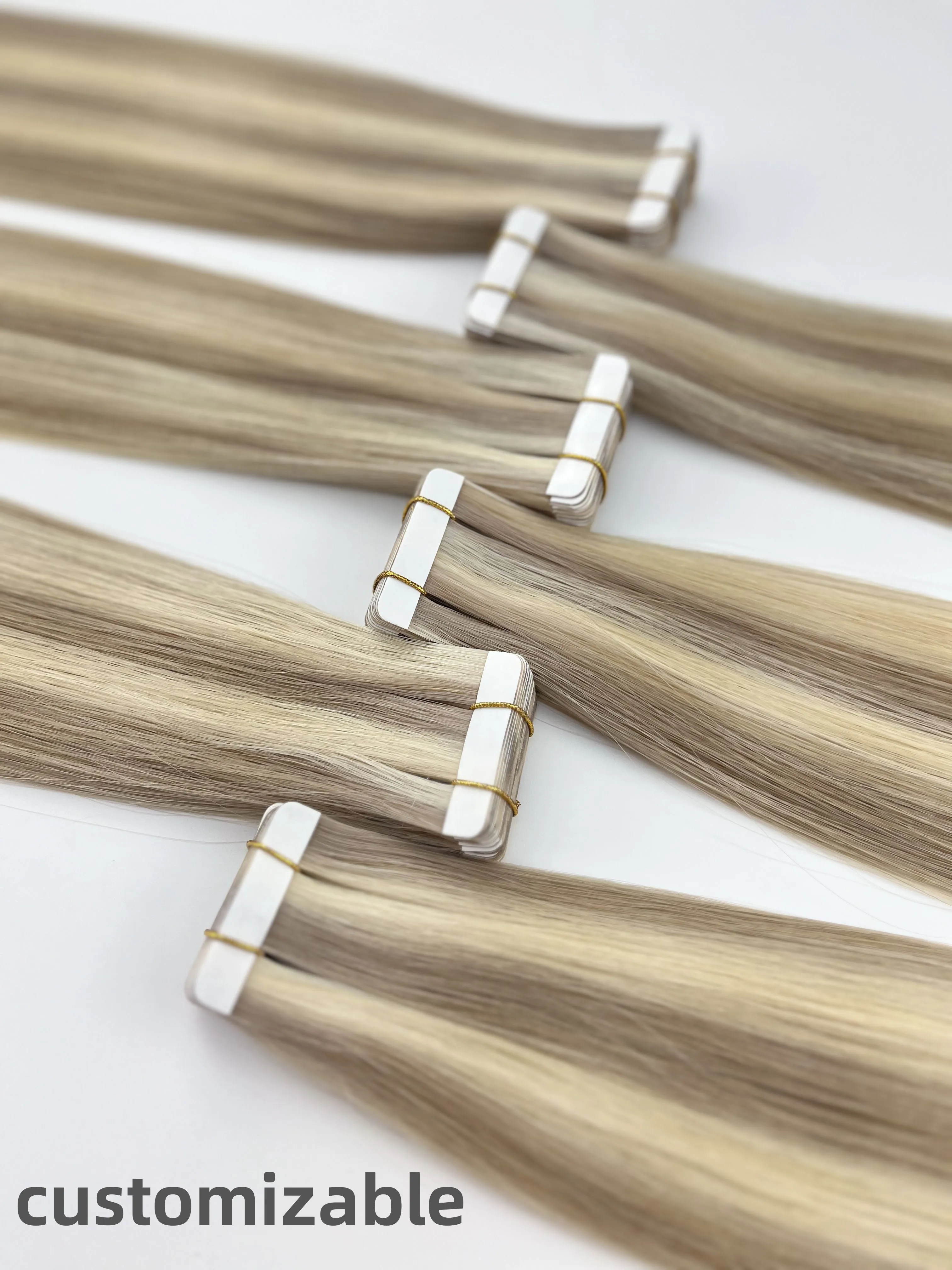 Light Color Tape Extension Echt Haar Tape Remover Hair Extensions Super Tape For Hai