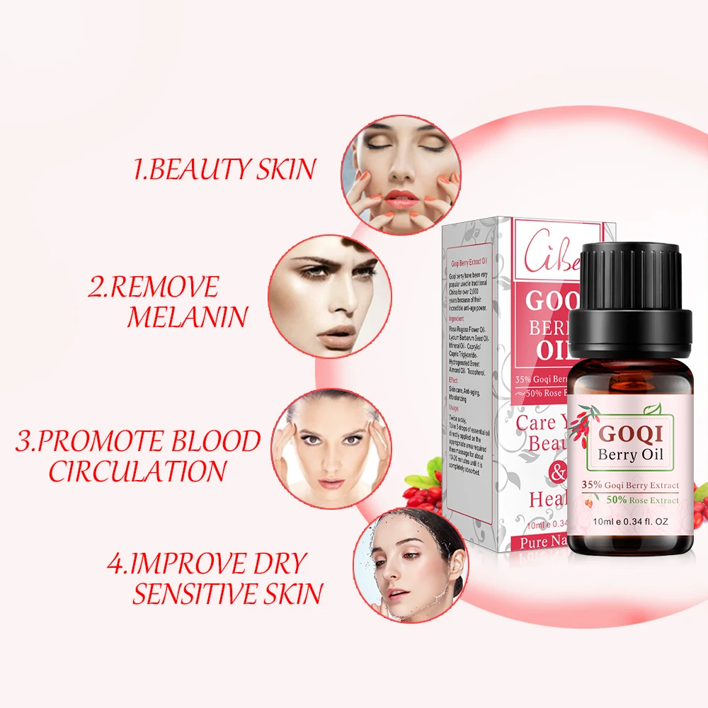 ODM Natural Kojic Berry and Rose Liquid Body Serum Essential Oil Anti-Aging Nourishing Face and Neck Skin Care for Females