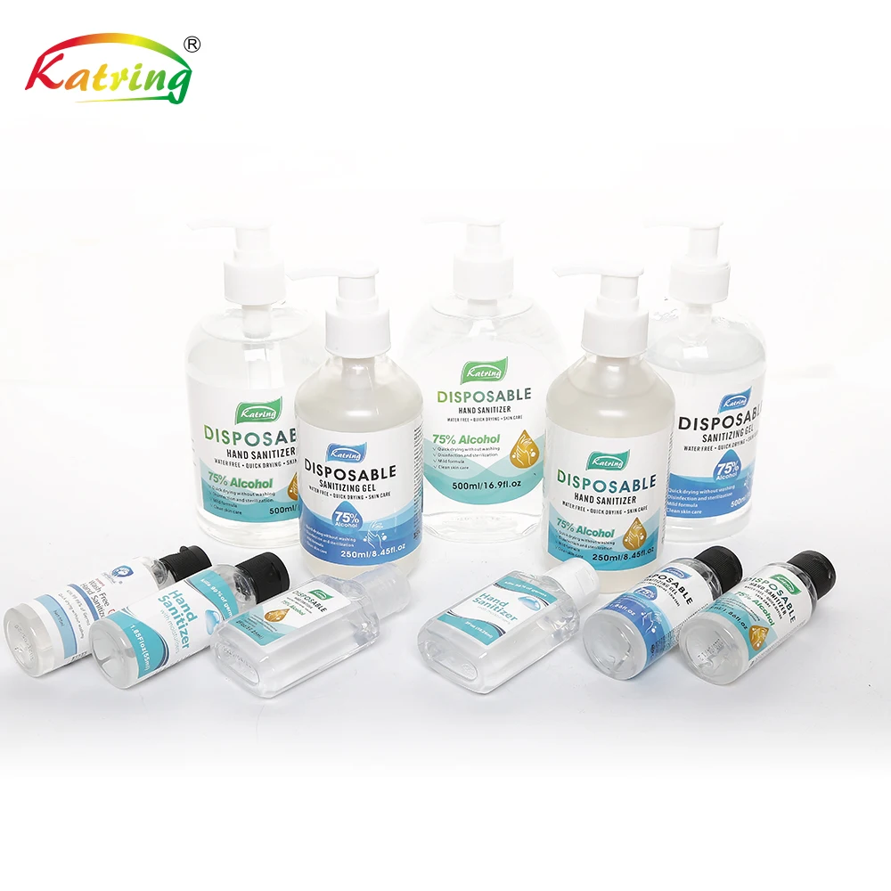55ml 60ml 250ml 500ml 5000ml hand gel sanitizer