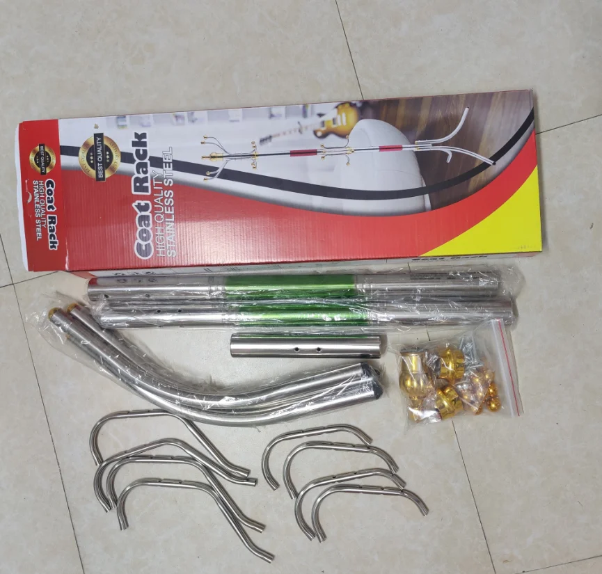 Tree Hanger Stand Stainless Steel Storage Hanging Shelf Metal Coat Rack