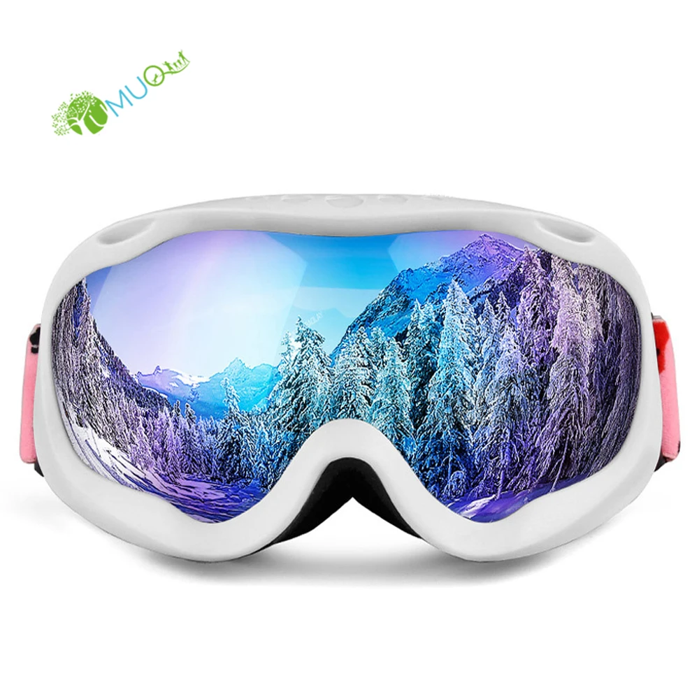 YumuQ Sports Wholesale Custom Toric Lens Snow Goggles Anti Fog Vintage Ski Goggles Glasses Magnetic Snowboard Sunglasses