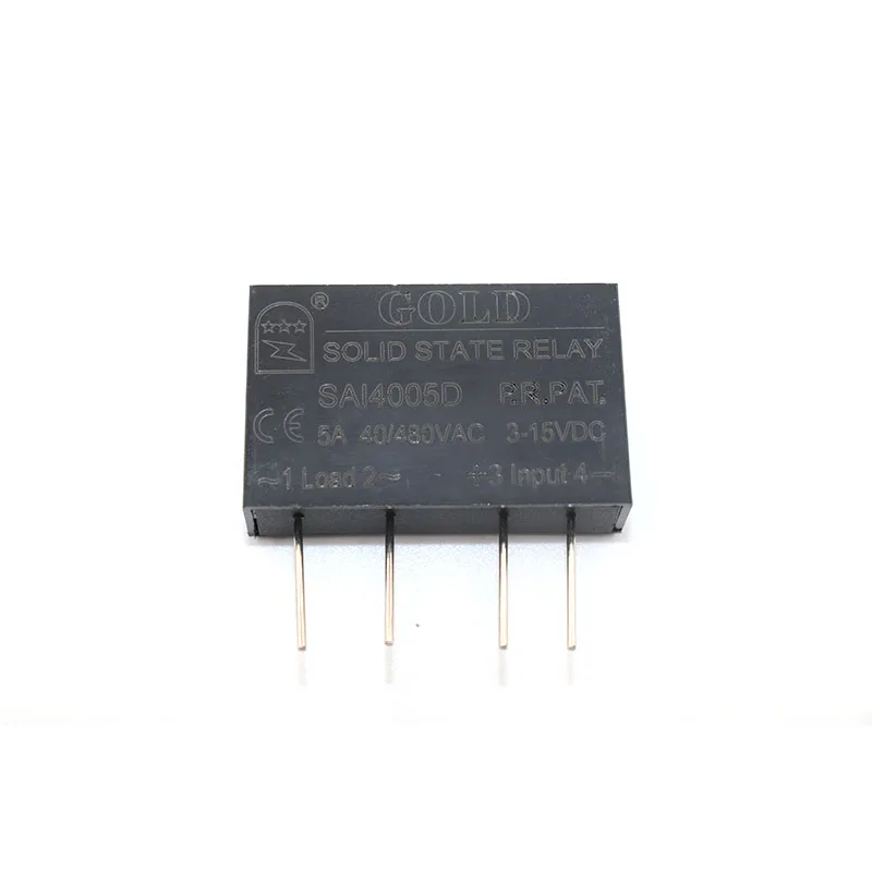 SAI4005D in line 5A 40/480VAC 3 15VDC small pin single phase solid state relay new electronic components SAI4005D