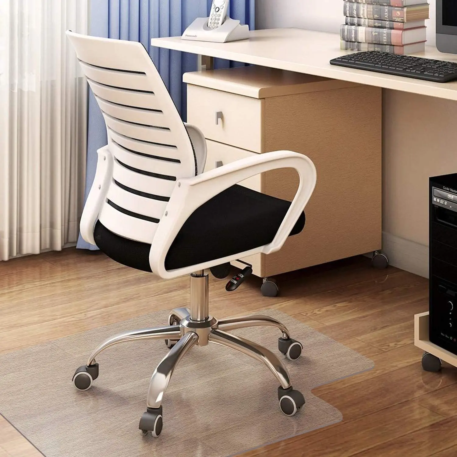 The Latest Popular Anti-slip Transparent Office Chair Floor Mat PVC Protection Hard Floor or Carpet