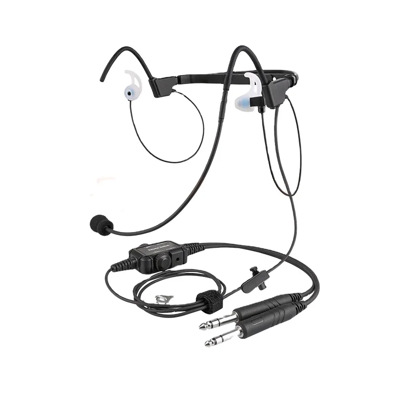 Light Manufacturer customized aviation headset in ear high performance lightweight in-ear general aircraft headphone