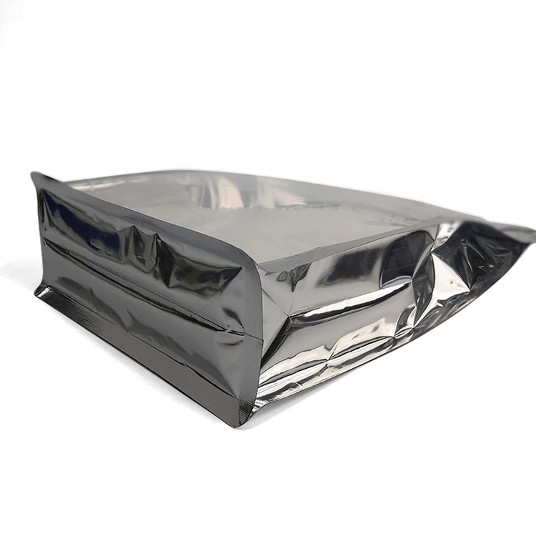 Custom Aluminum Foil Stand Up Pouch Transparent Ziplock Microwave Oven Packaging Plastic Bag