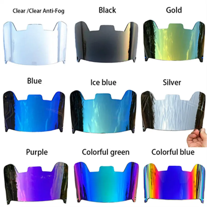 In Stock American Football Visor Shield with Clips for American Football Helmet Custom Football Visor