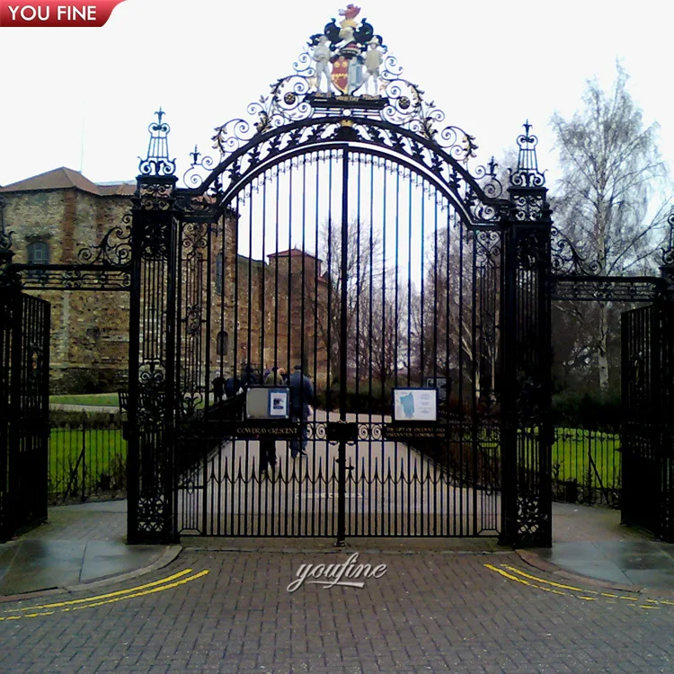 Custom Large Garden Luxury Villas High Quality Wrought Iron Gate Design