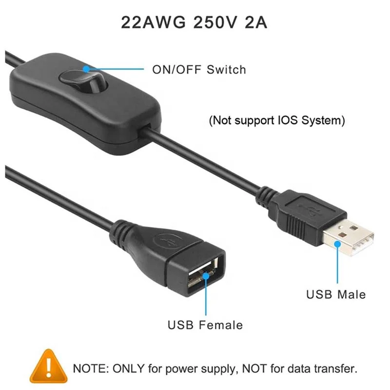  Американский США светодиодный вентилятор для ПК 2 А 5 В 12 постоянного тока Usb-провод питания шнур 303 304 встроенный рокер диммер с затемнением вкл./выкл. кабель диммером US U.K. Led Pc 2A 5V 12V Dc