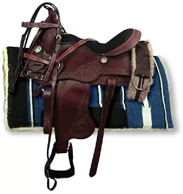 Factory customized real  Horse Saddle Leather Stock man Bush Rider with Horn Australian Stock English