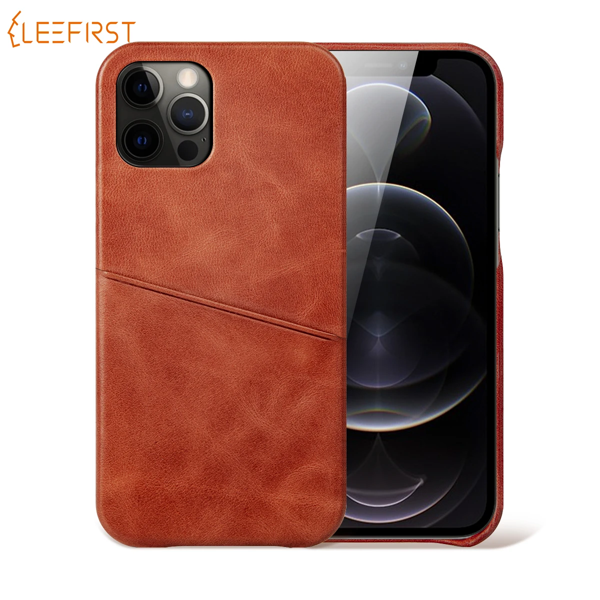 
XGUO Luxury Leather Phone Case Card Slot for iPhone 12 Phone Case 