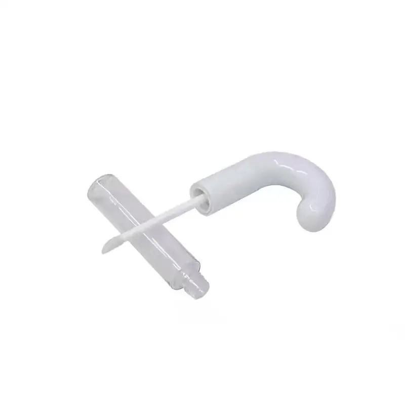 Plastic Lip Gloss Tube Cosmetic Packaging Best item for Christmas gifts Candy cane crutch shaped lipgloss tube