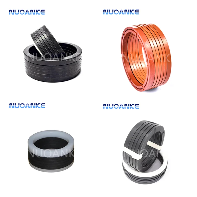 High Pressure VES Fabric V Shape Combined Seal Ring Set NBR FKM V Seal Hydraulic Cylinder Rod VES Packing Seal