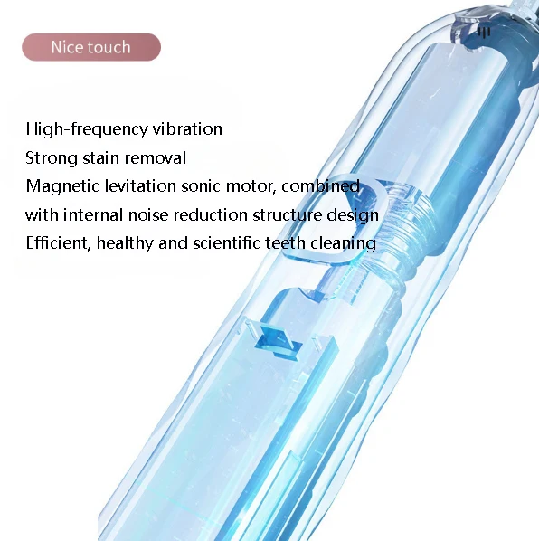 Smart Toothbrush Sonic 6 Modes Rechargeable Customized Motor Personal Use