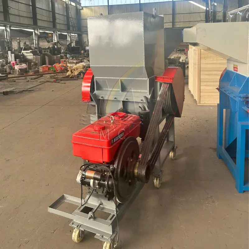 Customizable plastic crusher for PET PP PVC LDPE plastic crushing can be equipped with diesel engine and generator