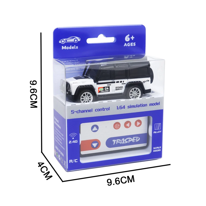 Small RC Diecast Car Alloy Electronic Toys Cars Remote Control Mini Rc Car with Light Cheap 2.4G 5CH Electric Indoor PET Box