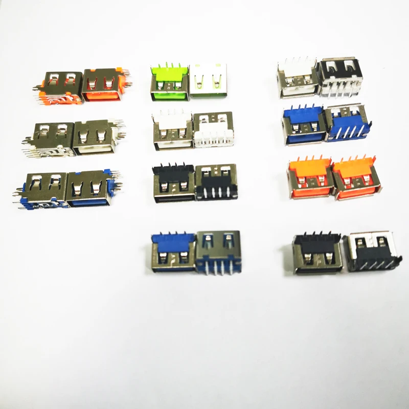 Высококачественный разъем USB типа A B C гнездовой 4Pin 6Pin 8pin 12pin 14pin 16pin 24Pin SMT для паяльной печатной платы 5C