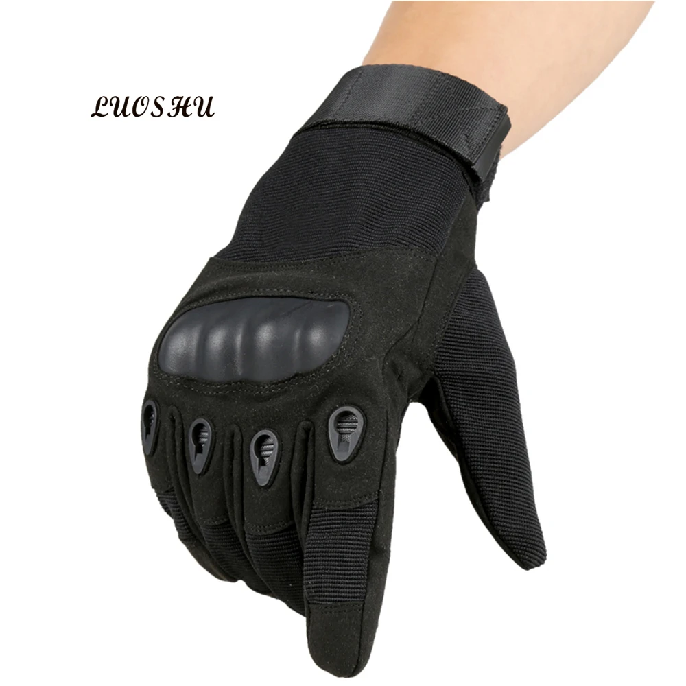 Stock Safety Hard Knuckle Cut Proof Hunting Shooting Gloves Quality Full Half Finger Motorcycle Riding Tactical Racing Gloves