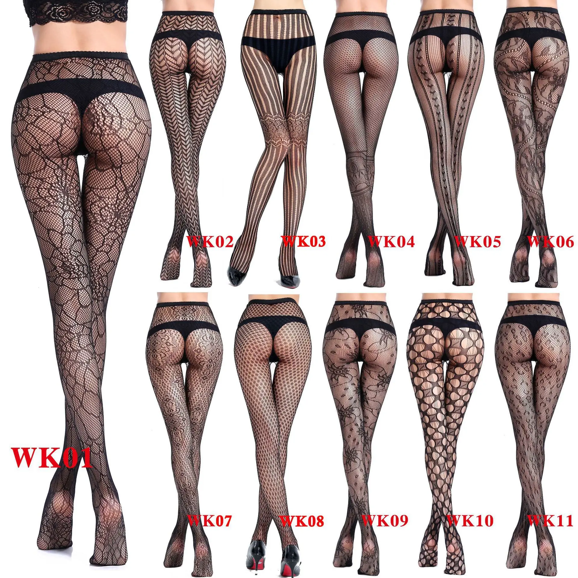 Plus Size Stockings for Women Suspender Fishnet Tights Black Thigh High Socks Pantyhose fish net stocking