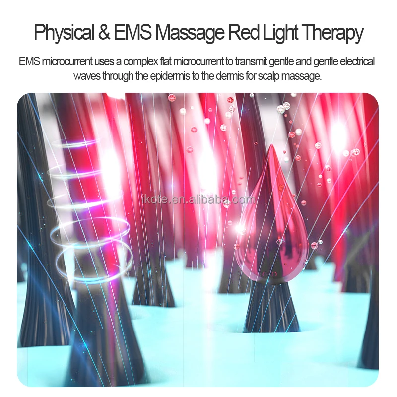 High Frequency Vibration Micro-current Hair Growth Comb Electric Serum Scalp Massaging Brush For Prevents Hair Loss and Dandruff