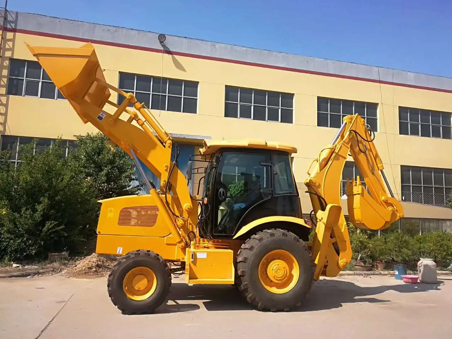 1T 2T 3T 4T 5T 6T 7T Factory price top band mini retroescavadora/backhoe loader with price